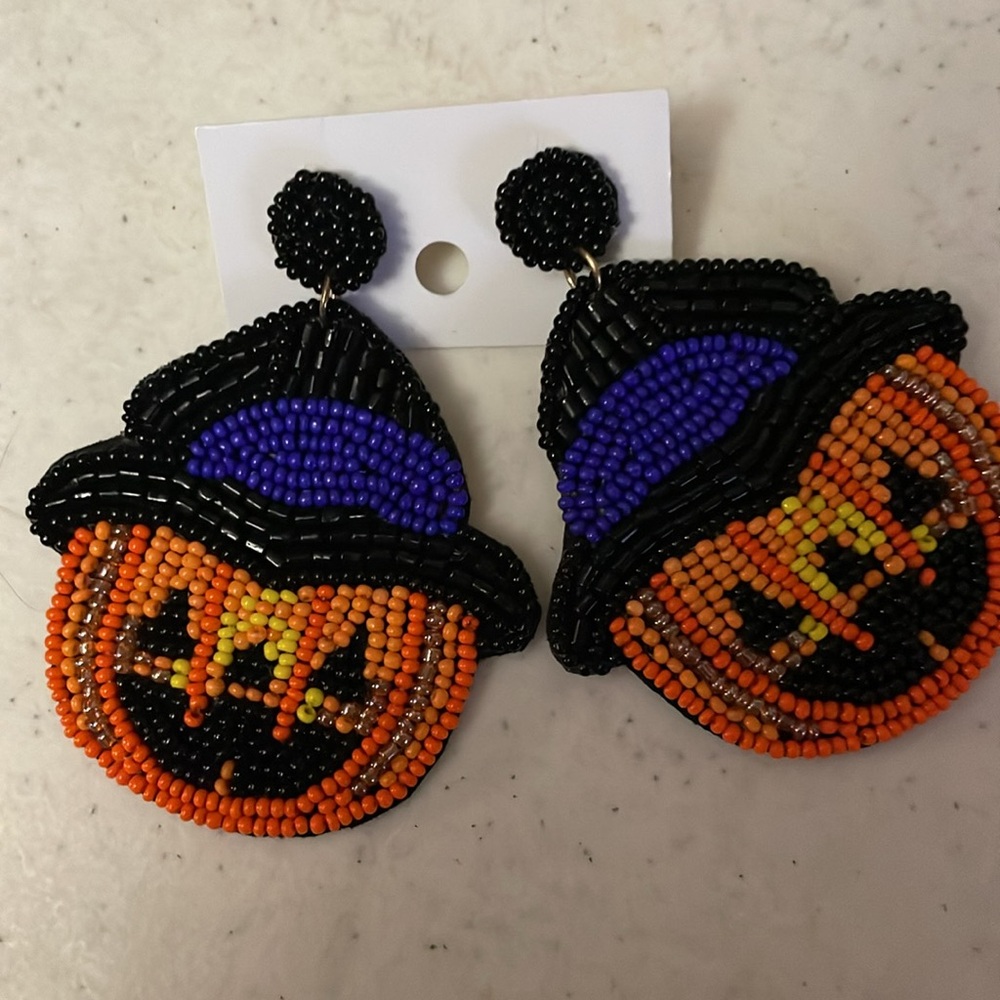 Camel Threads Beaded Earrings Halloween